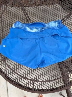 lululemon athletica Cobalt Blue Athletic Shorts with Liner